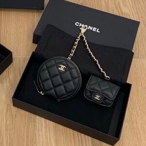 Chanel Black Quilted Set